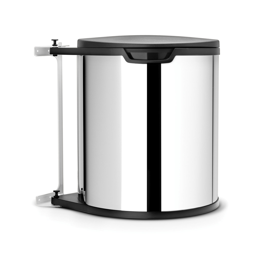 Built-in Bin, 15 litre - Brilliant Steel