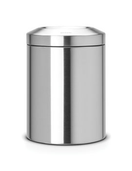 Flame Guard Waste Paper Bin, 7 litre - Matt Steel