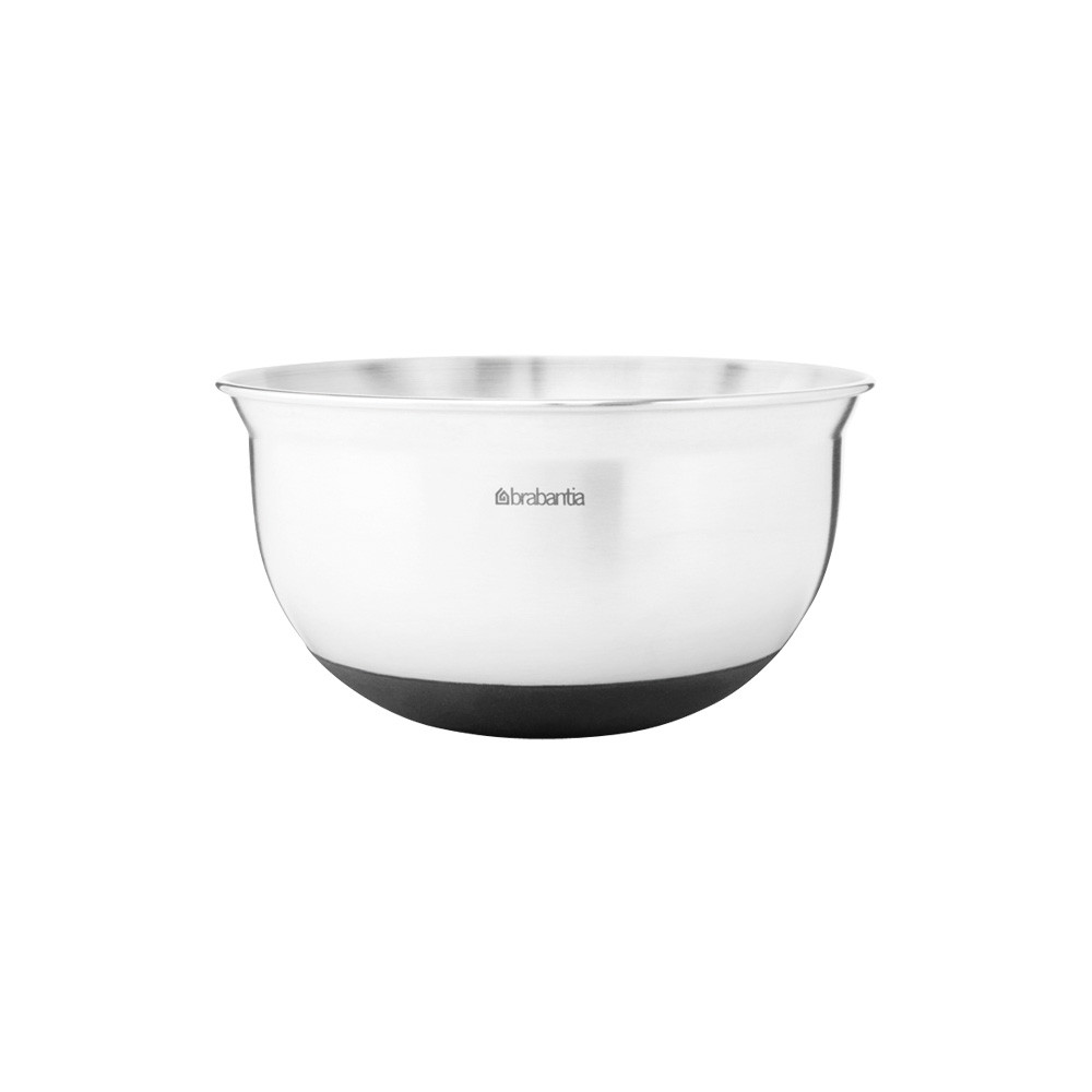 Mixing Bowl, 1.0 litre - Matt Steel / Black