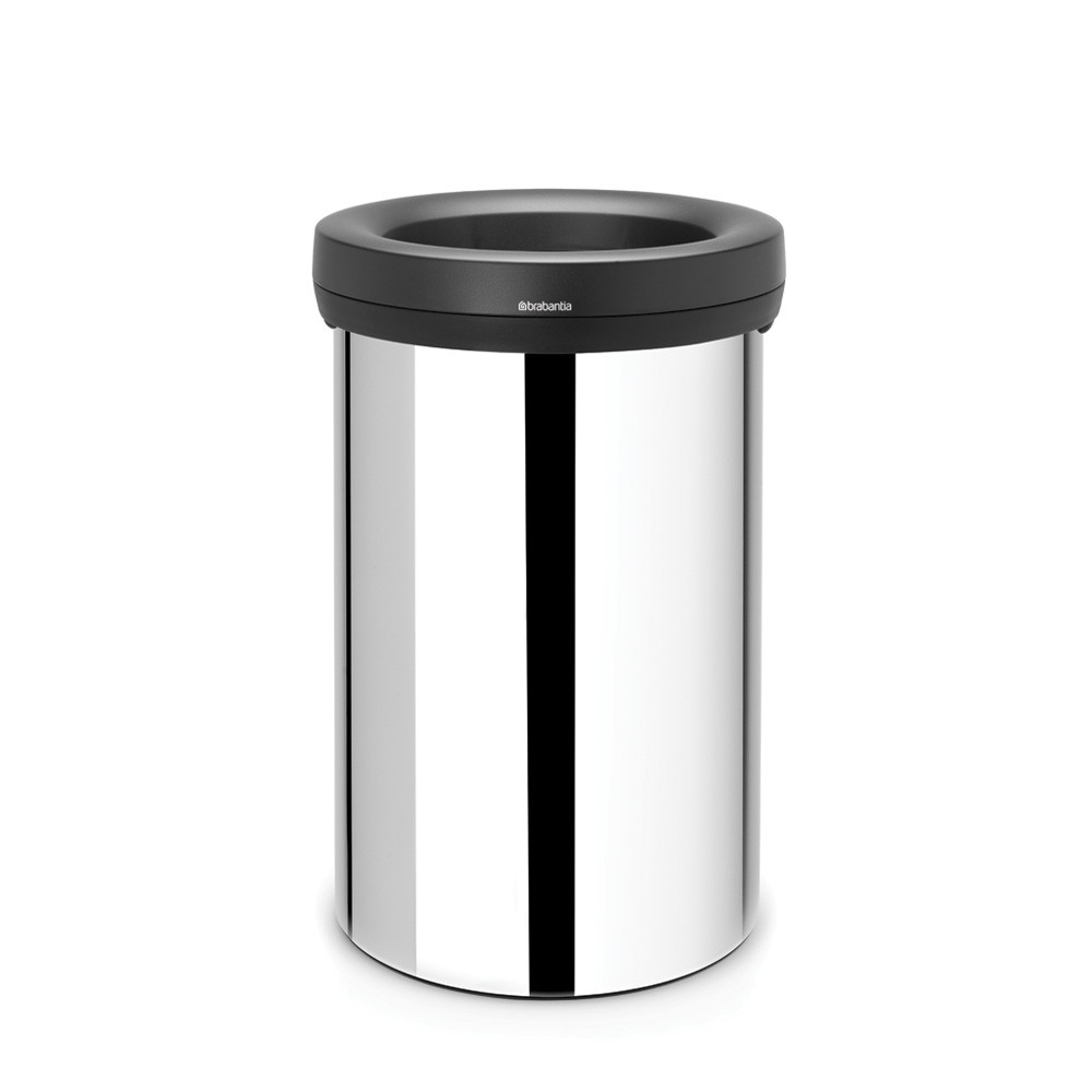 Open Top Bin, 60 litre - Brilliant Steel