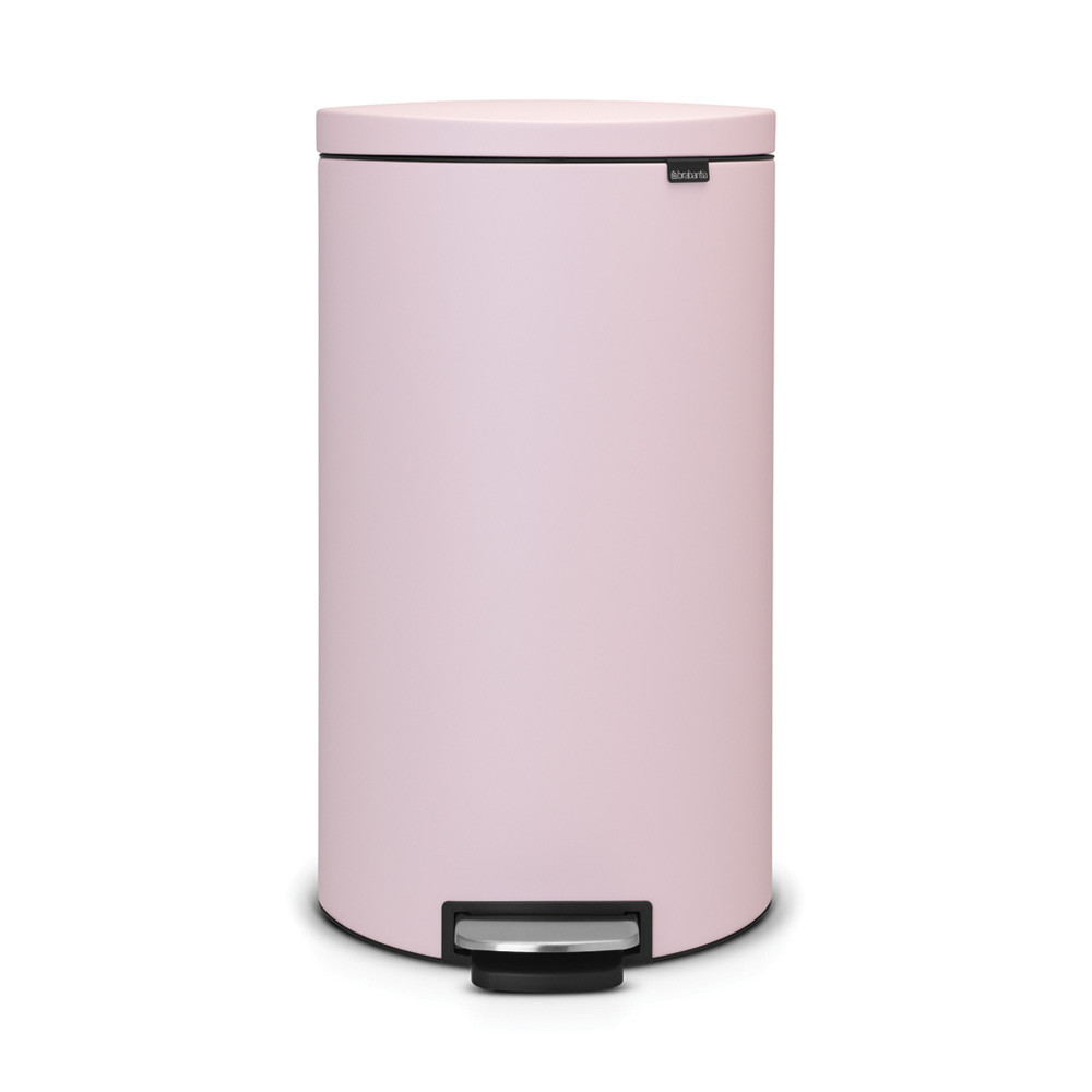  Pedal Bin FlatBack+, 30 litre, Soft Closing, Plastic Inner Bucket - Mineral Pink