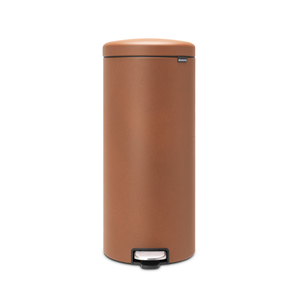 Pedal Bin newIcon, 30 litre, Soft Closing, Plastic Inner Bucket - Mineral Cinnamon