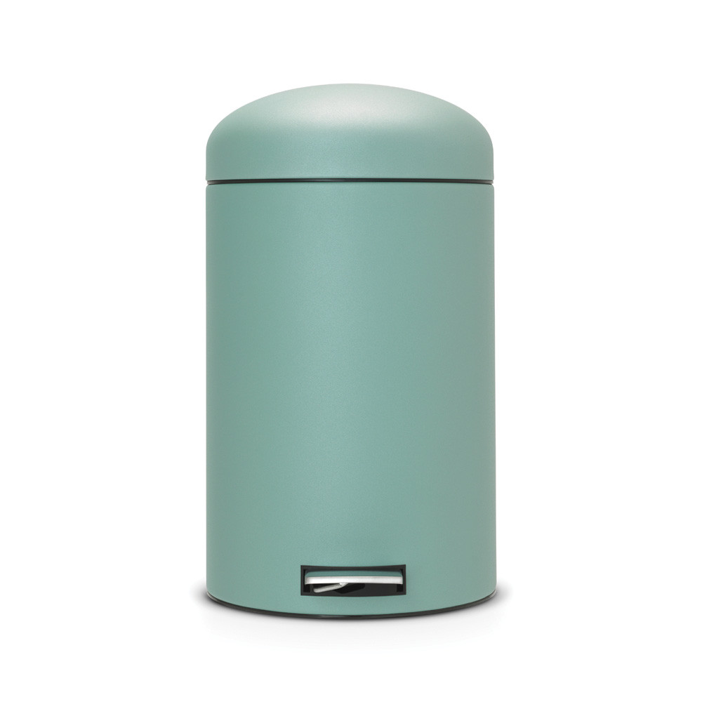 Pedal Bin Retro, 20 litre, Soft Closing, Plastic Inner Bucket - Mineral Mint