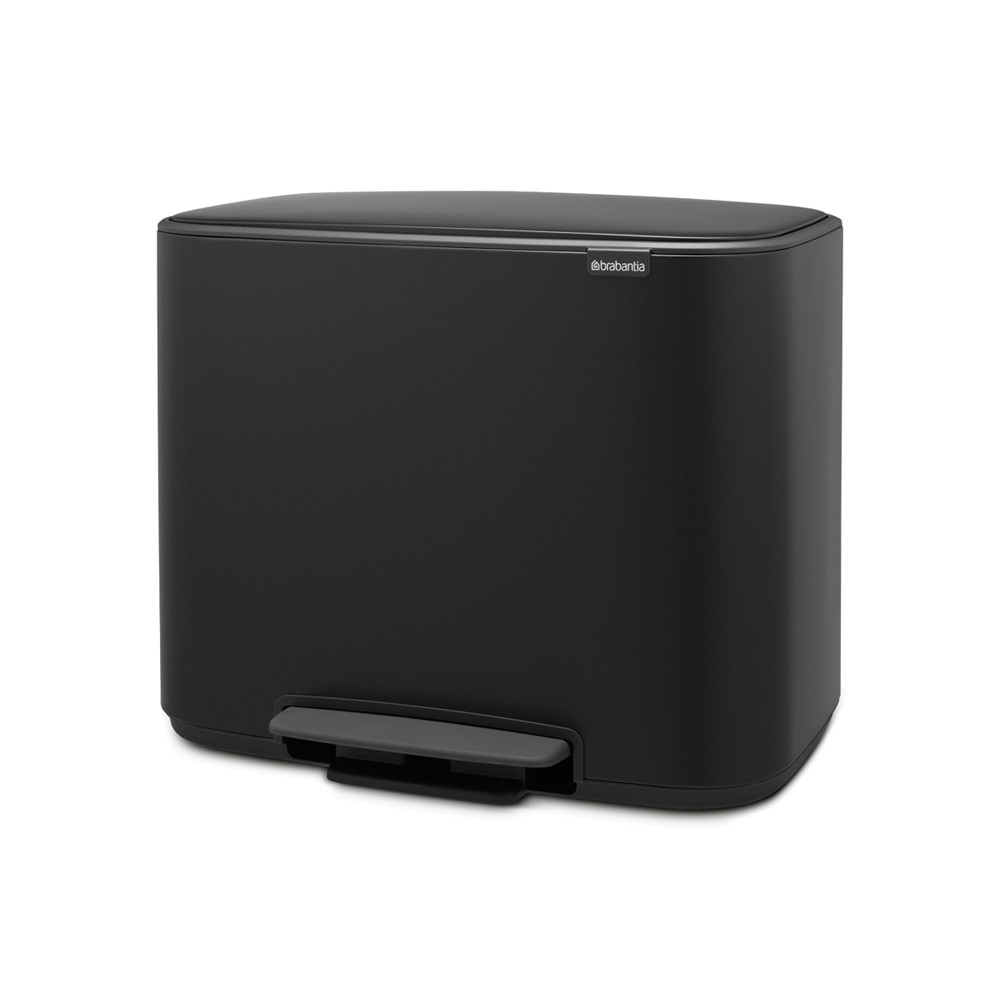  Bo Pedal Bin, with 1 Inner Bucket, 36 litres - Matt Black