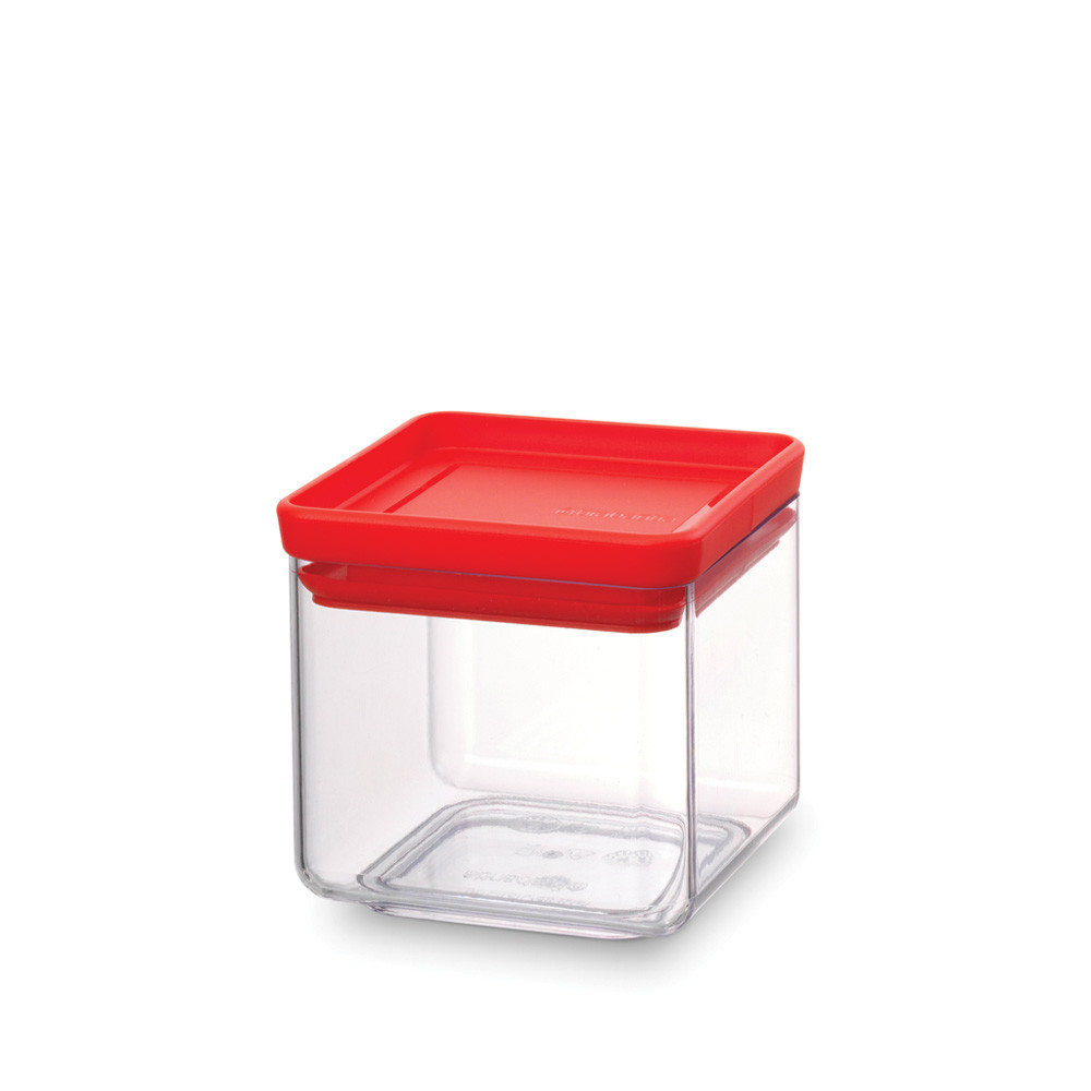 Square Canister 0.7 litre - Tasty Colours Red