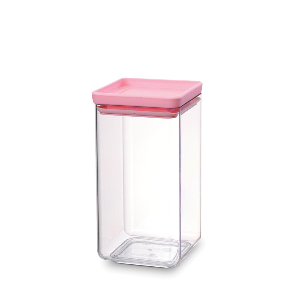  Square Canister, 1.6 litre - Tasty Colours Pink