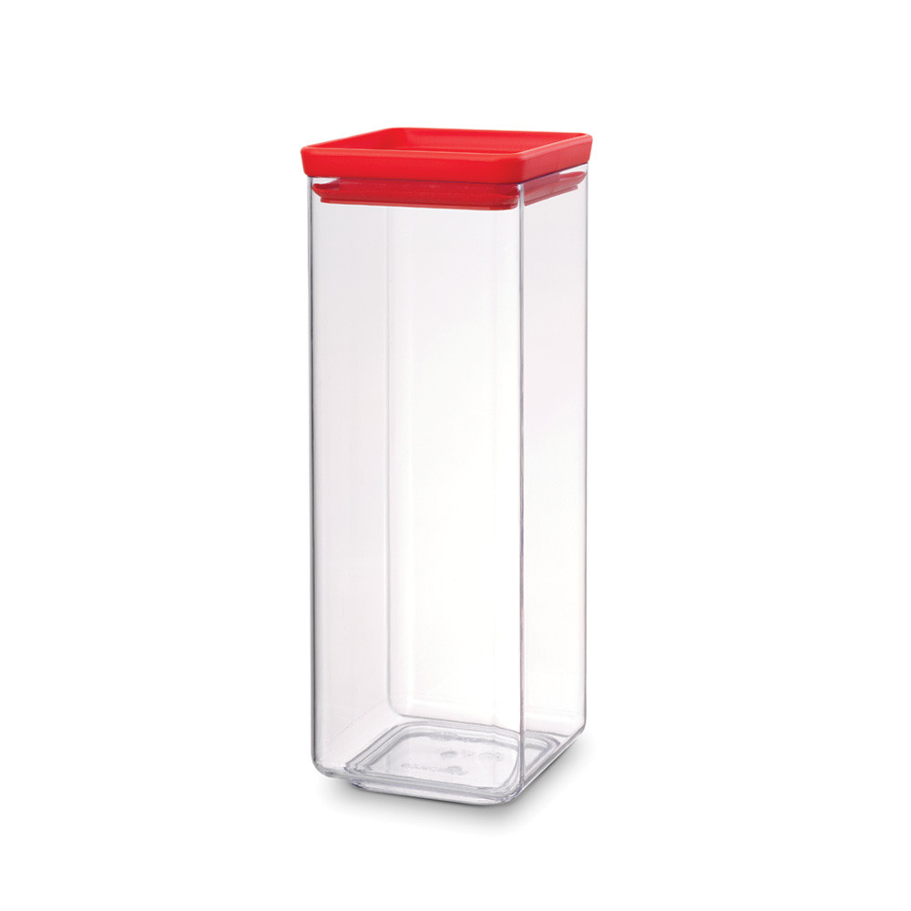 Square Canister, 2.5 litre - Tasty Colours Red