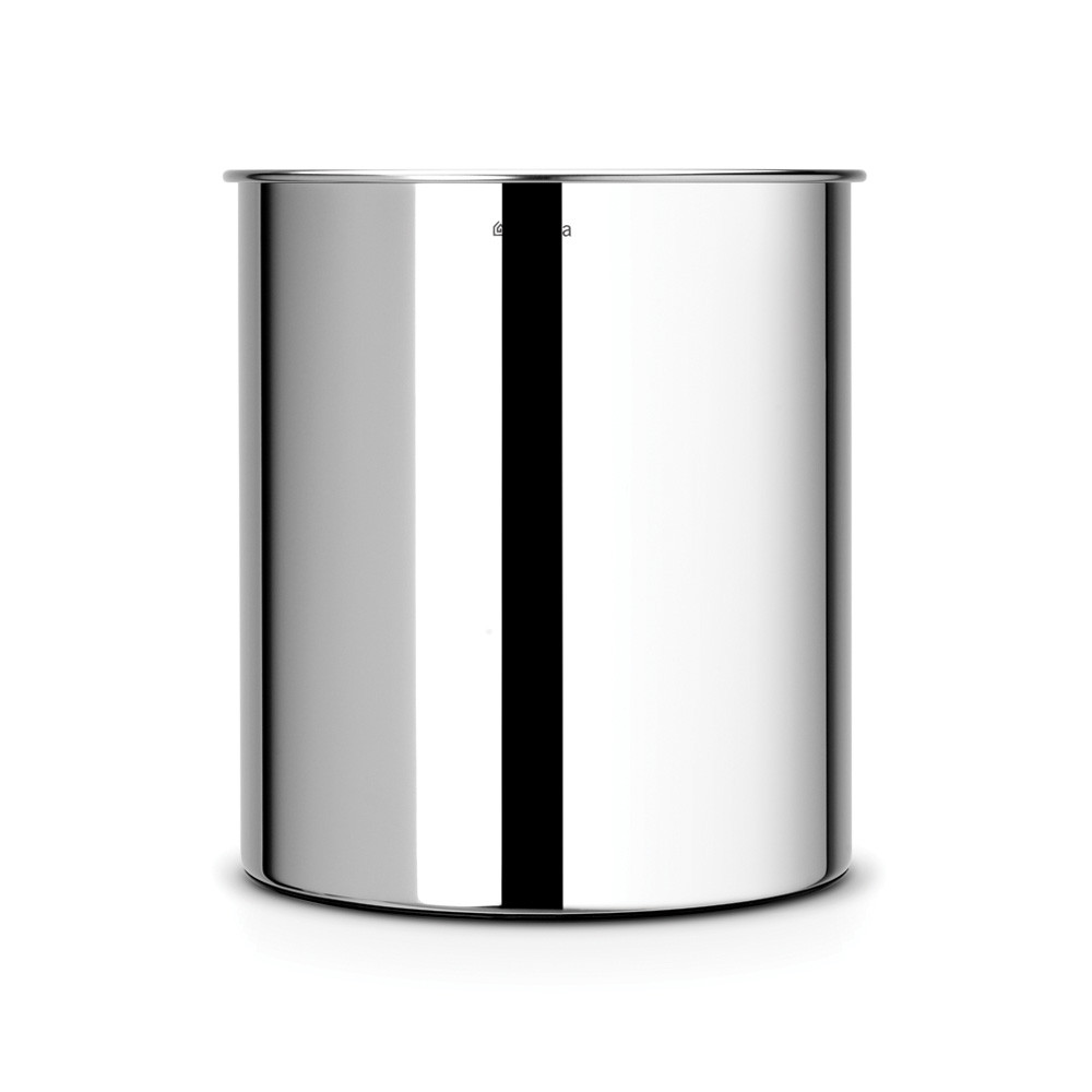 Waste Paper Bin, 7 Litre - Brilliant Steel