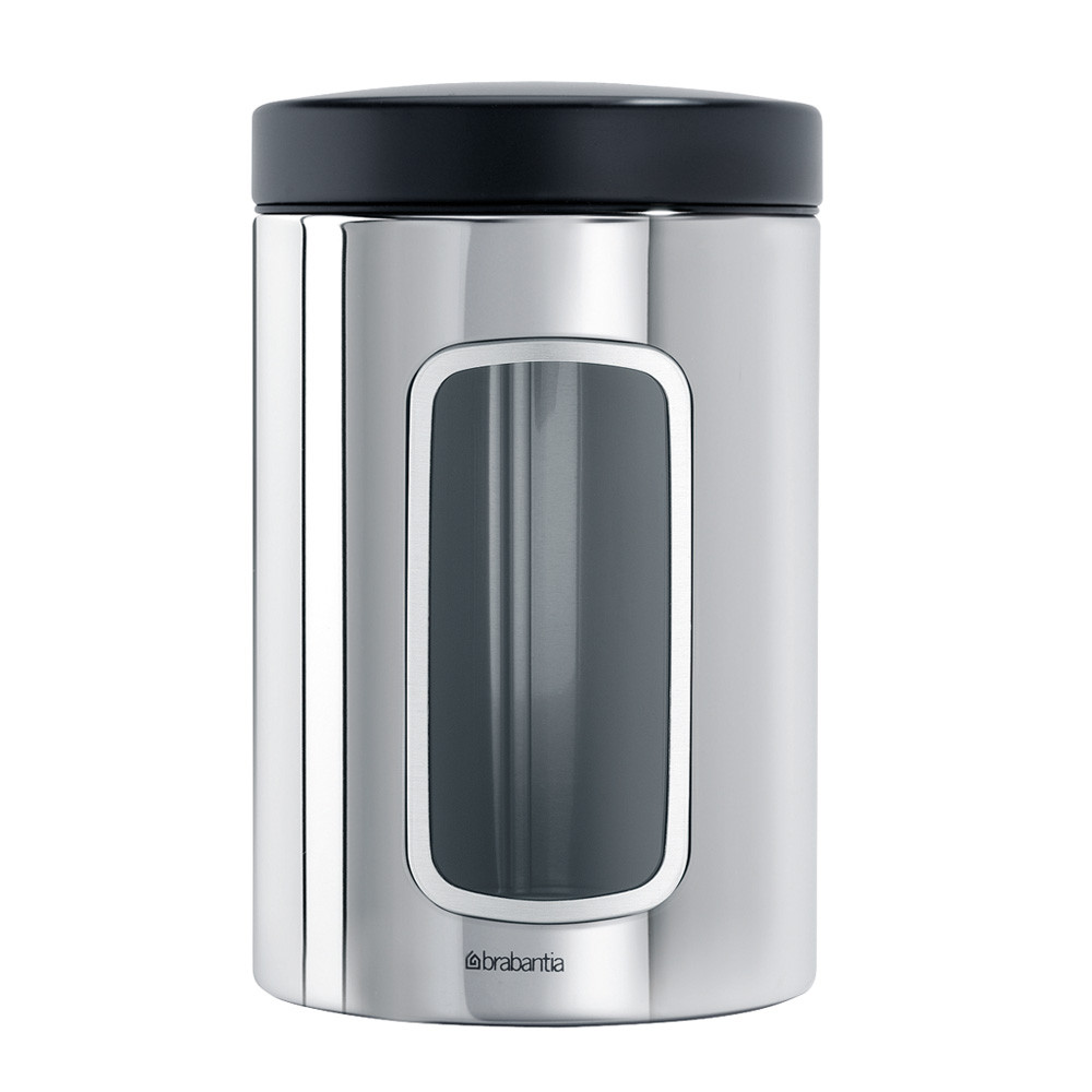 Window Canister, 1.4 litre - Brilliant Steel