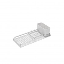 Compact Dish Drying Rack - Light Grey