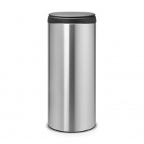 FlipBin, 30 litre, Plastic Inner Bucket - Matt Steel Fingerprint Proof