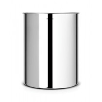 Waste Paper Bin, 15 litre - Brilliant Steel