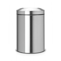 Flame Guard Waste Paper Bin, 15 litre - Matt Steel