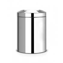 Flame Guard Waste Paper Bin, 7 litre - Brilliant Steel