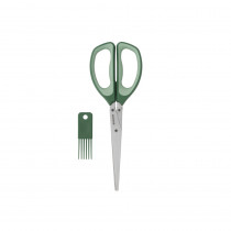Herb Scissors plus Cleaning Tool, TASTY+ - Fir Green