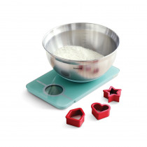 Kitchen Scale + Mixing Bowl, 1.6 litre - Mint