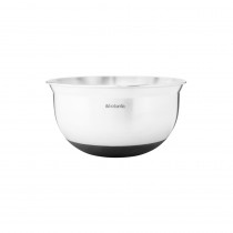 Mixing Bowl, 1.0 litre - Matt Steel / Black