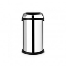 Open Top Bin, 50 litre - Brilliant Steel