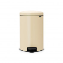  Pedal Bin newIcon, 20 litre, Soft Closing, Plastic Inner Bucket - Almond