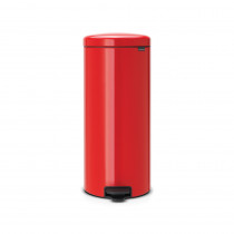  Pedal Bin newIcon, 30 litre, Soft Closing, Plastic Inner Bucket - Passion Red