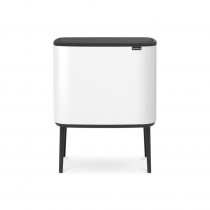 Bo Touch Bin, with 1 Inner Bucket, 36 litre - White