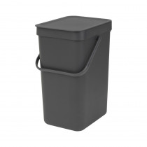  Sort & Go Waste Bin, 12 litre - Grey