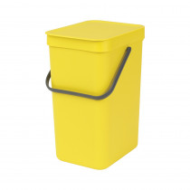 Sort & Go Waste Bin, 12 litre - Yellow