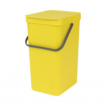 Sort & Go Waste Bin, 16 litre - Yellow