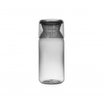 Storage Jar with Measuring Cup, 1.3 litre - Dark Grey
