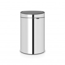 Touch Bin NEW - 40L Brilliant Steel