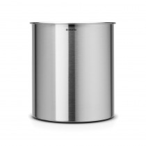 Waste Paper Bin, 7 litre - Matt Steel