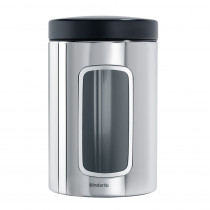 Window Canister, 1.4 litre - Brilliant Steel